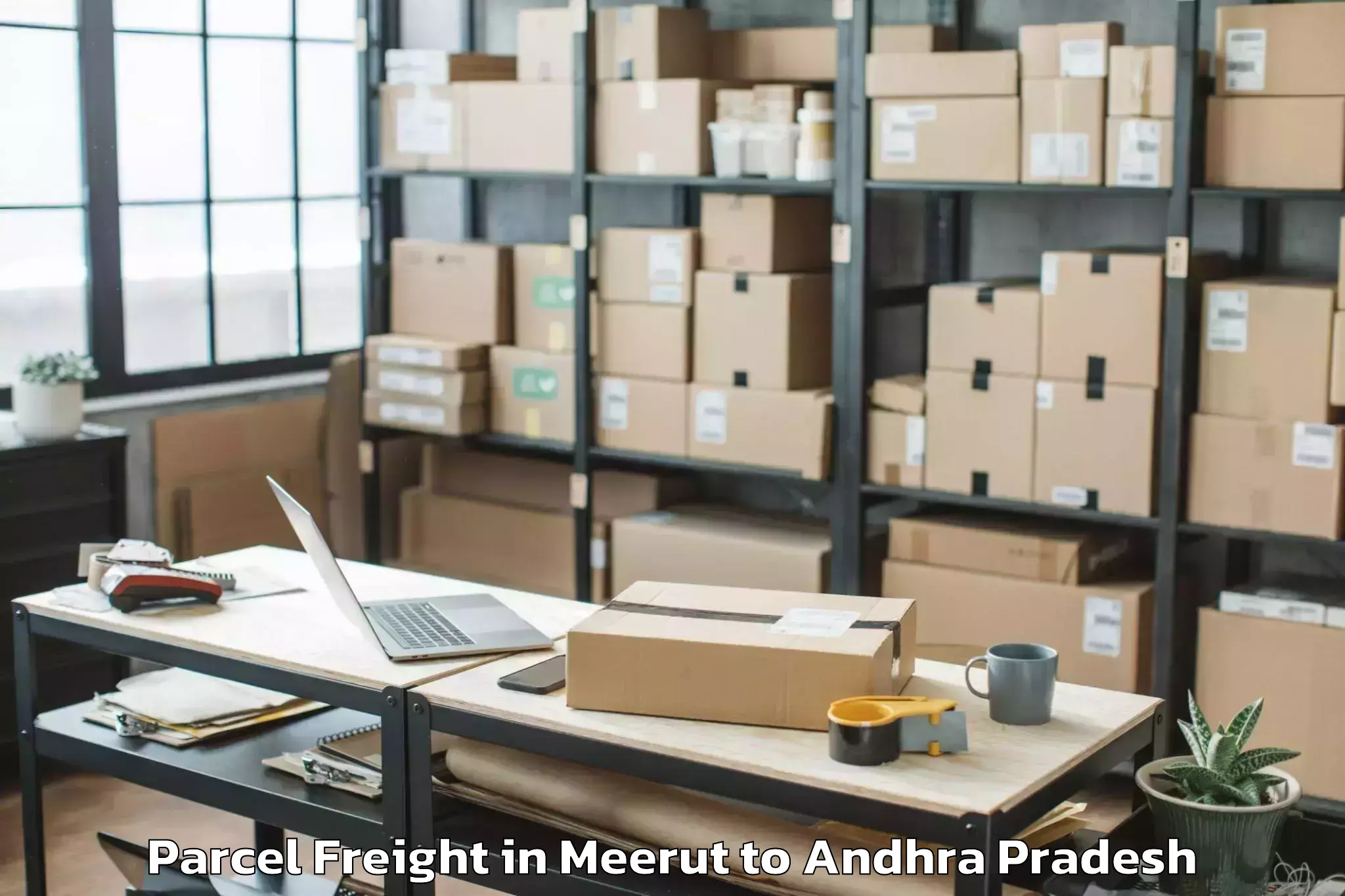 Efficient Meerut to Nandyal Parcel Freight